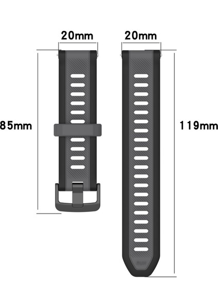 Samsung Galaxy Watch 4 Classic 42MM Için Silikon Kayış (Yurt Dışından)