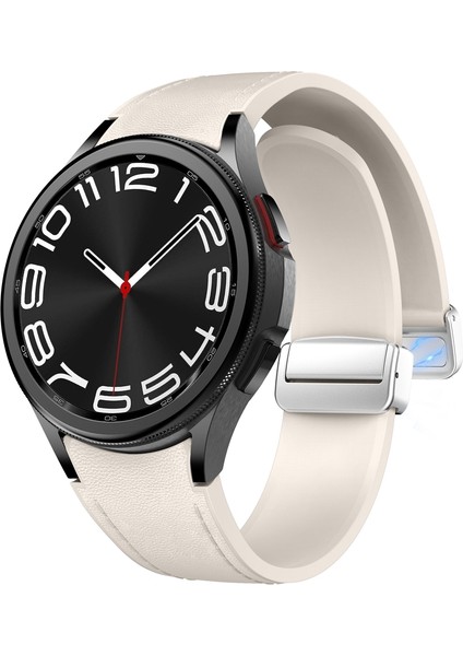 Samsung Galaxy Watch 6 Için Manyetik Toka Pu Silikon Kayış (Yurt Dışından) modelleri