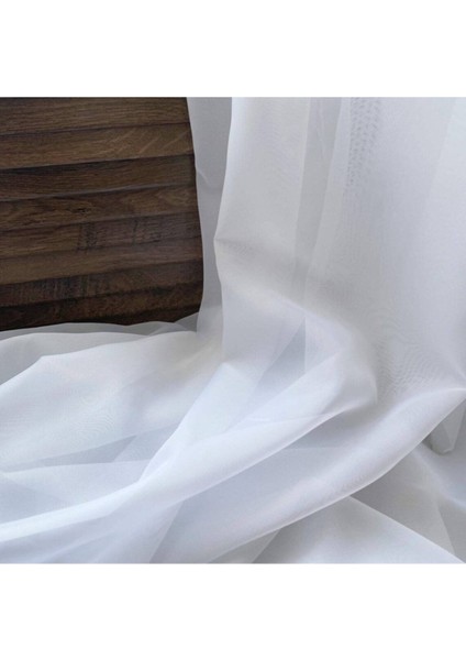 Pileli Kısa Tül Perde Kalorifer Petek Üstü Düz Tül Perde Beyaz (1x2,5 Pile) modelleri