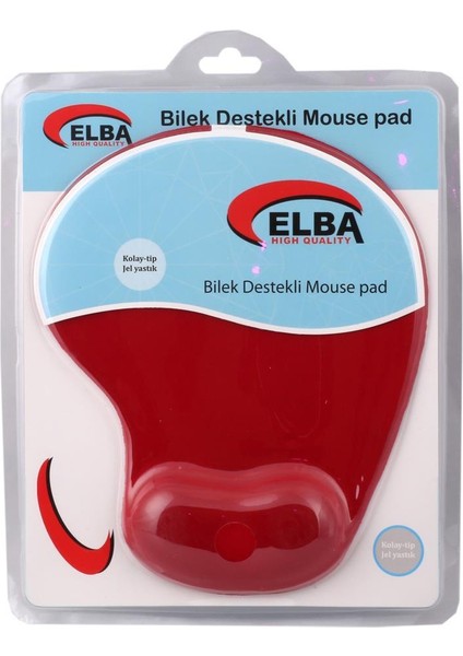 K06152 Bileklikli Jel Mouse Pad Kırmızı