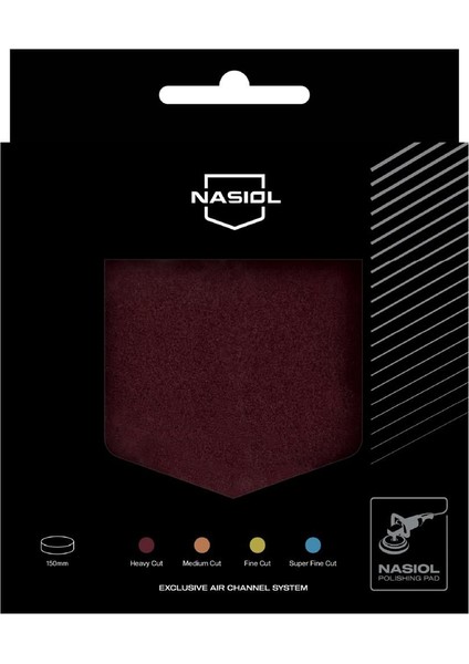 Özel Hava Kanallı Polisaj Süngeri/Pedi-Ağır Çizik Giderici-150mm-Bordo-Araç Pasta Cila Pedi fiyatları
