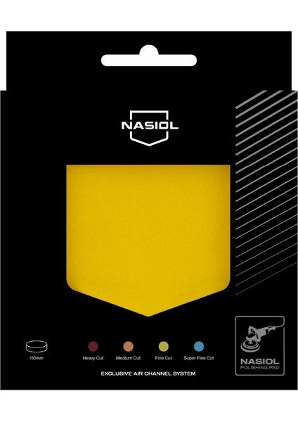 Özel Hava Kanallı Polisaj Süngeri/Pedi-Hafif Çizik Giderici-150mm-Sarı-Araç Pasta Cila Pedi fiyatları