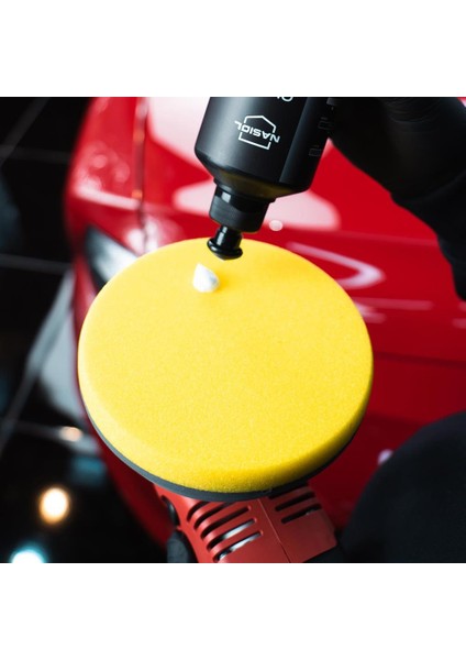 Özel Hava Kanallı Polisaj Süngeri/Pedi-Hafif Çizik Giderici-150mm-Sarı-Araç Pasta Cila Pedi fırsatları