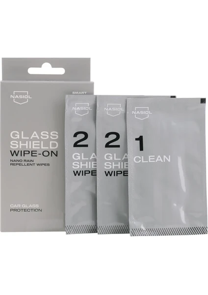 Glasshield Wipe-On Nano Yağmur Kaydırıcı Mendil-Cam Yüzey Seramik Kaplama-1 Yıl Dayanım