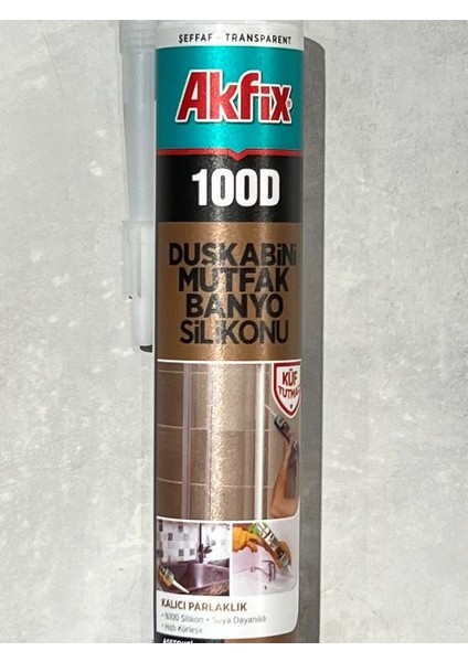 100D Şeffaf Duşkabini Silikonu 280ML