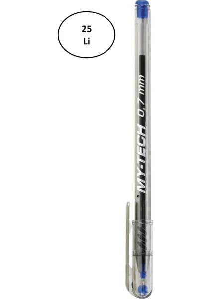 2240 My-Tech Tükenmez Kalem 0,7 mm Mavi 25'li fiyatları