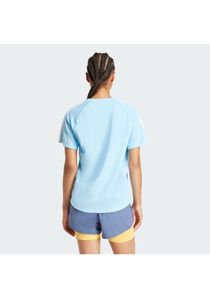 Performance IK5020 Own the Run 3-Stripes Tee
