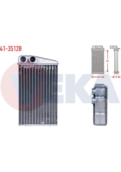 Kalorıfer Radyatoru Brazıng Renault Megane Iı (Bm0/1,cm0/1) 1.5 Dcı Aksesuarlı 2002-2008