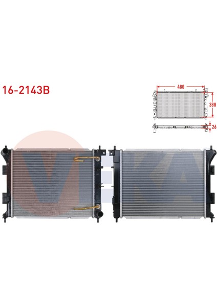 Su Radyatoru Brazıng Hyundaı I30 (Gd) 1.6 Crdı A-T Ac+/- 2011-