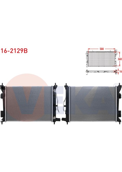 Su Radyatoru Brazıng Hyundaı Accent Blue 1.4 Cvvt A-T 2012-