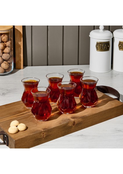 6'lı Çay Bardağı - Şeffaf - 165 ml