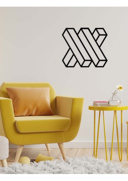 - Jenga Metal Duvar Tablosu - Ev Duvar Dekorasyonu - 50 X 43 - Cm -Siyah - Deco-139 fiyatları