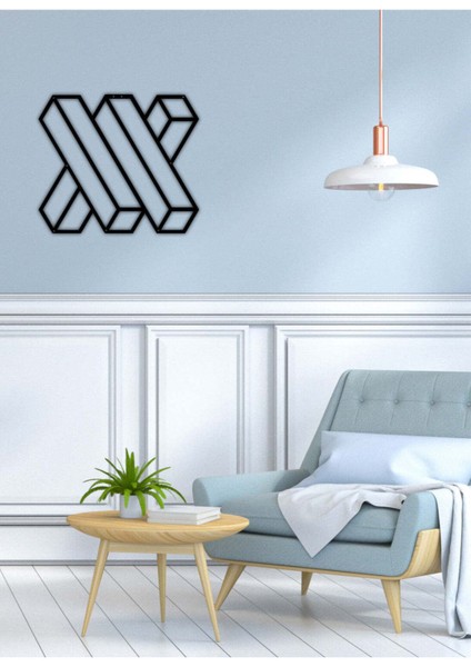 - Jenga Metal Duvar Tablosu - Ev Duvar Dekorasyonu - 50 X 43 - Cm -Siyah - Deco-139 fırsatları