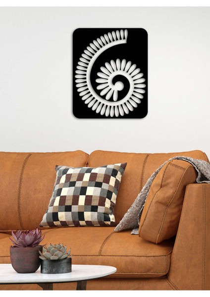 - Rolled Flower Metal Duvar Tablosu - Ev Duvar Dekorasyonu - 50 X 41 - Cm -Siyah - Deco-080 fiyatları