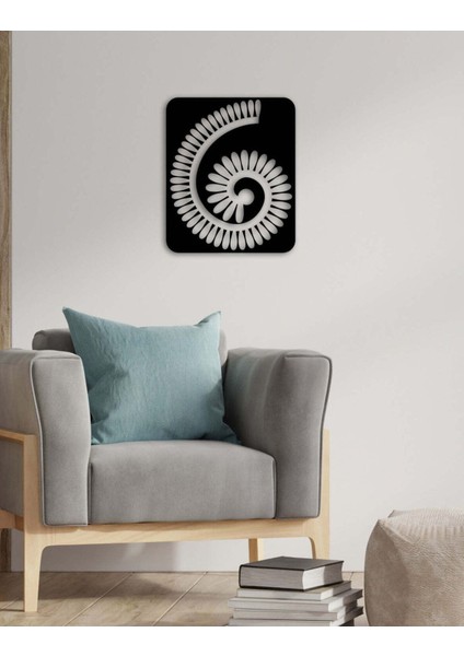 - Rolled Flower Metal Duvar Tablosu - Ev Duvar Dekorasyonu - 50 X 41 - Cm -Siyah - Deco-080 modelleri