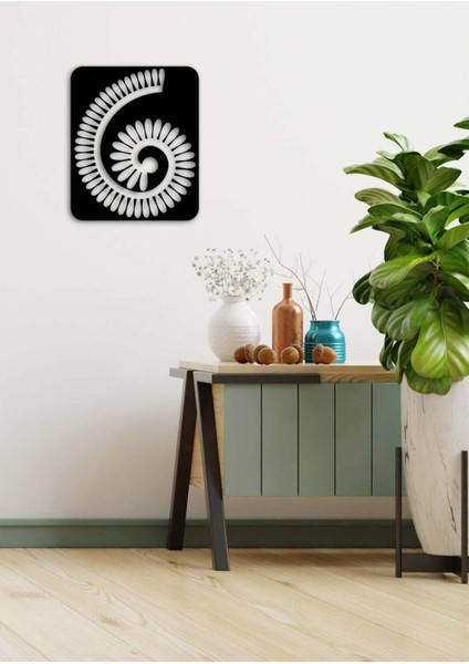 - Rolled Flower Metal Duvar Tablosu - Ev Duvar Dekorasyonu - 50 X 41 - Cm -Siyah - Deco-080 fırsatları