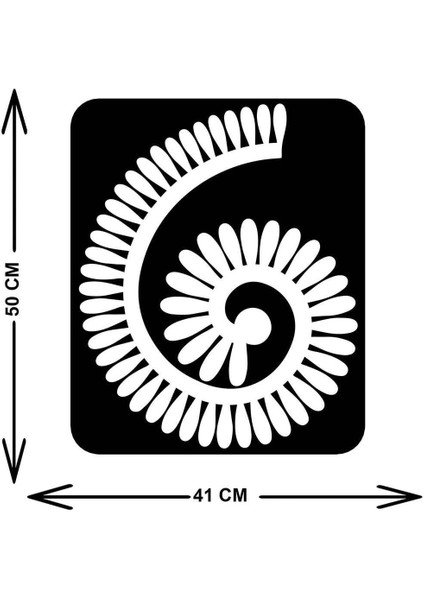 - Rolled Flower Metal Duvar Tablosu - Ev Duvar Dekorasyonu - 50 X 41 - Cm -Siyah - Deco-080 indirimleri