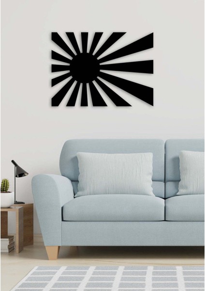 - Sunlight Metal Duvar Tablosu - Ev Duvar Dekorasyonu - 80 X 60 - Cm -Siyah - Deco-158 modelleri