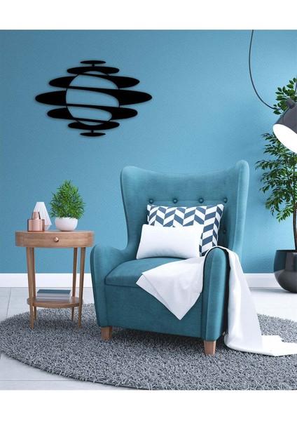 - Tornado Moon Metal Duvar Tablosu - Ev Duvar Dekorasyonu - 40 X 60 - Cm -Siyah - Deco-065 fırsatları