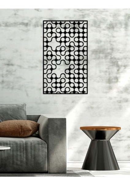 - Plasma Daireler Metal Duvar Tablosu - Ev Duvar Dekorasyonu - 80 X 53 - Cm -Siyah - Deco-114 fiyatları
