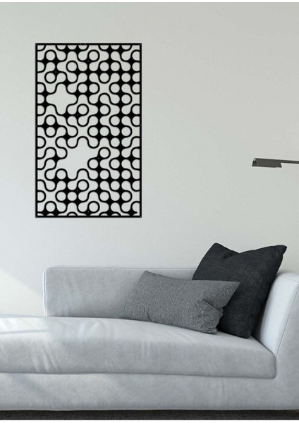 - Plasma Daireler Metal Duvar Tablosu - Ev Duvar Dekorasyonu - 80 X 53 - Cm -Siyah - Deco-114 modelleri