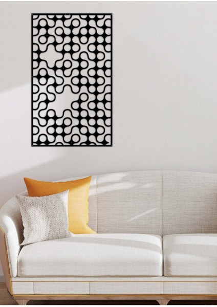 - Plasma Daireler Metal Duvar Tablosu - Ev Duvar Dekorasyonu - 80 X 53 - Cm -Siyah - Deco-114 fırsatları