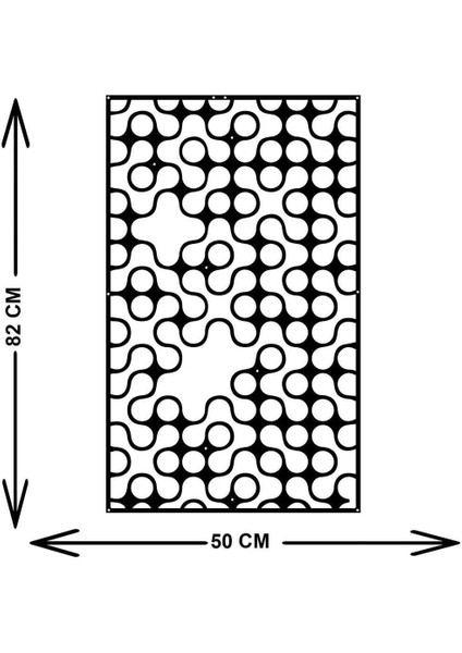 - Plasma Daireler Metal Duvar Tablosu - Ev Duvar Dekorasyonu - 80 X 53 - Cm -Siyah - Deco-114 indirimleri