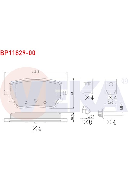 Fren Balata Arka Mercedes A 180 D - 200 (W177) 2018-