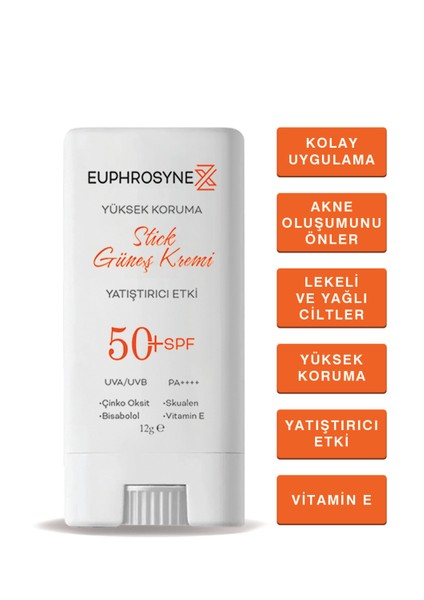 Stick Güneş Kremi Yüksek Koruma SPF50+UVA/UVB Pa++++ Yağlı Ciltler