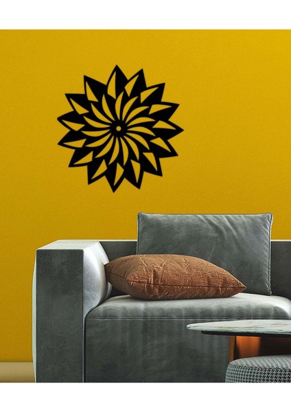 - Rüzgar Gülü Metal Duvar Tablosu - Ev Duvar Dekorasyonu - 50 X 50 - Cm -Siyah - Deco-201 fiyatları