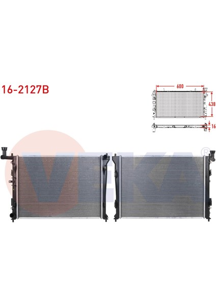 Su Radyatoru Brazıng Hyundaı I30 (Fd) 1.6i A-T 2007-2011