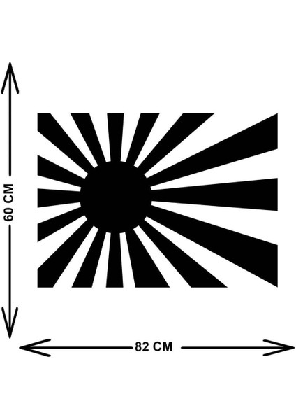 - Sunlight Metal Duvar Tablosu - Ev Duvar Dekorasyonu - 80 X 60 - Cm -Siyah - Deco-158 indirimleri