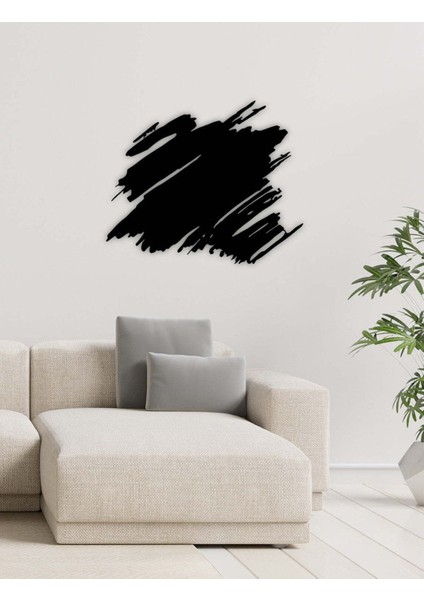 - Fırça Izi Metal Duvar Tablosu - Ev Duvar Dekorasyonu - 70 X 58 - Cm -Siyah - Deco-168 fiyatları