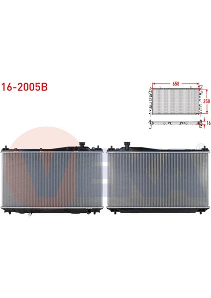 Su Radyatoru Brazıng Honda Cıvıc Vıı 1.4i M-T 2000-2006