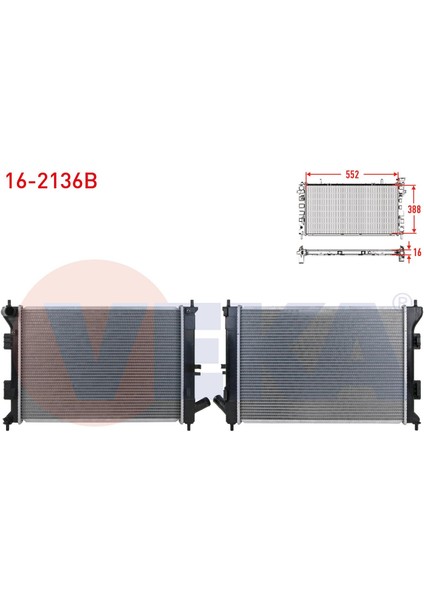 Su Radyatoru Brazıng Hyundaı I30 (Gd) 1.6 Gdı M-T Ac+/- 2011-