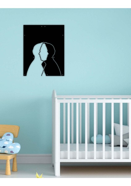 - Positive&Negative Metal Duvar Tablosu - Ev Duvar Dekorasyonu - 40 X 32 - Cm -Siyah - Deco-143 fırsatları