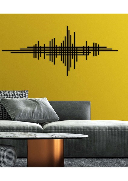 - Ritim Metal Duvar Tablosu - Ev Duvar Dekorasyonu - 45 X 100 - Cm -Siyah - Deco-176 fiyatları
