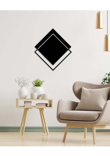 - Balance Metal Duvar Tablosu - Ev Duvar Dekorasyonu - 50 X 56 - Cm -Siyah - Deco-035 fiyatları
