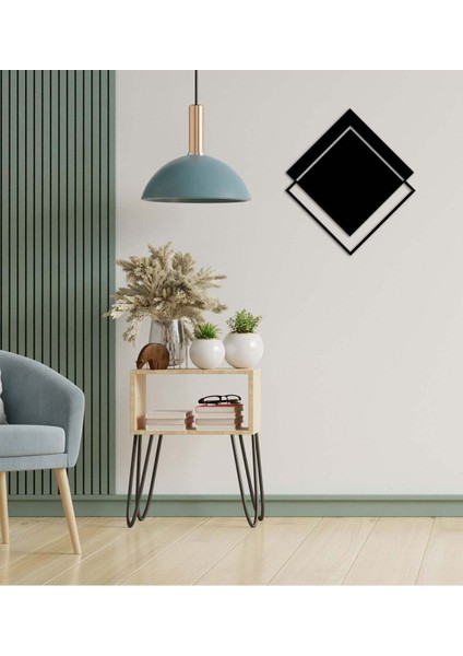 - Balance Metal Duvar Tablosu - Ev Duvar Dekorasyonu - 50 X 56 - Cm -Siyah - Deco-035 fırsatları