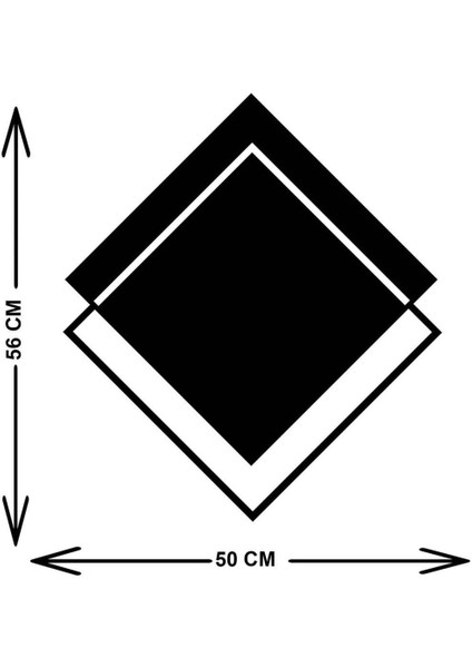 - Balance Metal Duvar Tablosu - Ev Duvar Dekorasyonu - 50 X 56 - Cm -Siyah - Deco-035 indirimleri