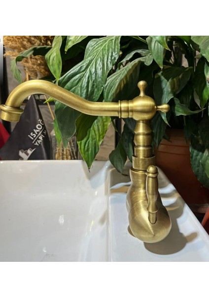 Antik Gold Lavabo Bataryası Klasik Eskitme Lavabo fiyatları