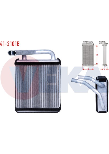 Kalorıfer Radyatoru Brazıng Hyundaı H100 2.5 D Mınıbus 1993-2004