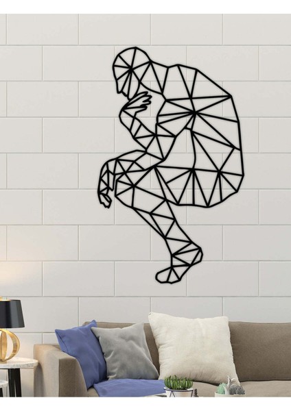 - Düşünen Adam Metal Duvar Tablosu - Ev Duvar Dekorasyonu - 80 X 50 - Cm -Siyah - Deco-181 fiyatları
