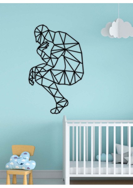 - Düşünen Adam Metal Duvar Tablosu - Ev Duvar Dekorasyonu - 80 X 50 - Cm -Siyah - Deco-181 fırsatları