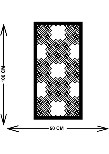 - Oriantel Duvar Tablosu Metal Duvar Tablosu - Ev Duvar Dekorasyonu - 90 X 45 - Cm -Siyah - Deco-103 indirimleri