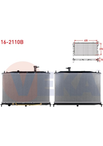 Su Radyatoru Brazıng Hyundaı Accent Era 1.4i 16V A-T 2006-2012