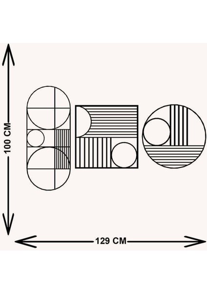 - Living Outline Metal Duvar Tablosu - Ev Duvar Dekorasyonu - 100 X 130 - Cm -Siyah - Deco-047 indirimleri