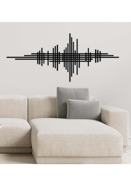 - Ritim Metal Duvar Tablosu - Ev Duvar Dekorasyonu - 45 X 100 - Cm -Siyah - Deco-176 modelleri