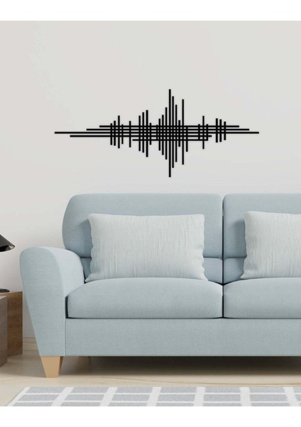 - Ritim Metal Duvar Tablosu - Ev Duvar Dekorasyonu - 45 X 100 - Cm -Siyah - Deco-176 fırsatları