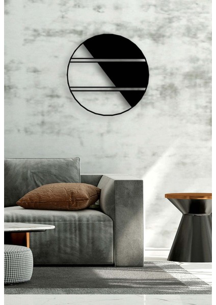 - Moonlight Metal Duvar Tablosu - Ev Duvar Dekorasyonu - 50 X 50 - Cm -Siyah - Deco-033 fırsatları